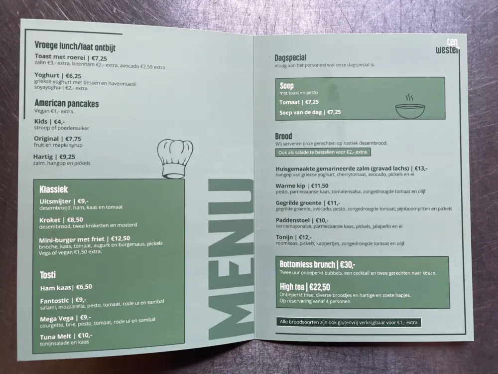 Restaurant Ten Westen in Alkmaar