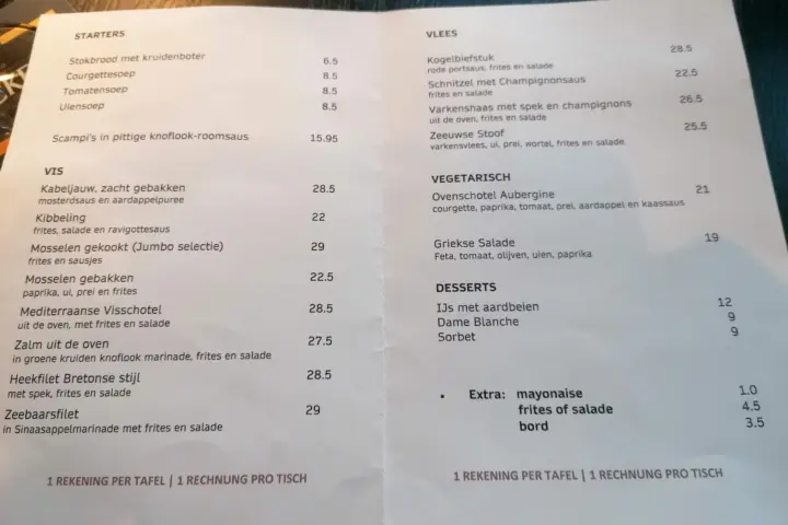 Restaurant Bistro La Plage in Ellemeet