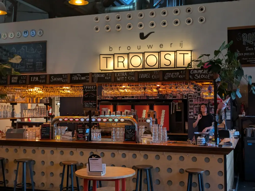 Restaurant Brouwerij Troost Westergas in Amsterdam