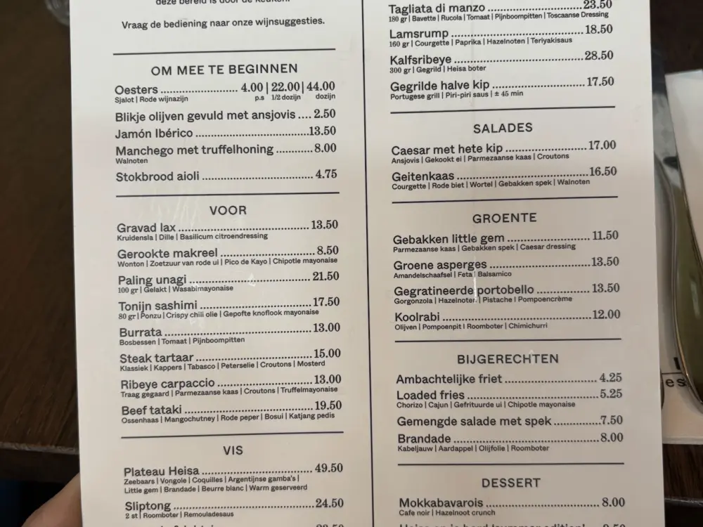 Café restaurant Heisa in Amstelveen
