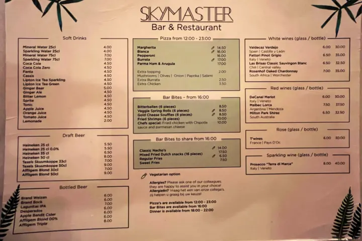 Skymaster Restaurant & Bar in Schiphol