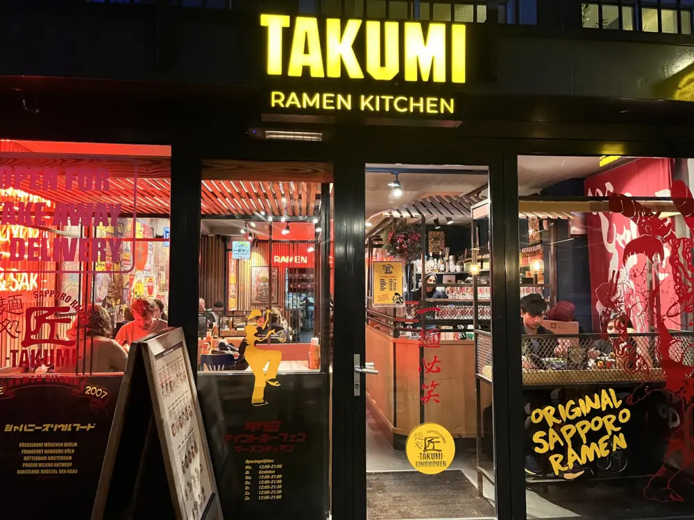 Restaurant Takumi Ramen Eindhoven Kerkstraat in Eindhoven
